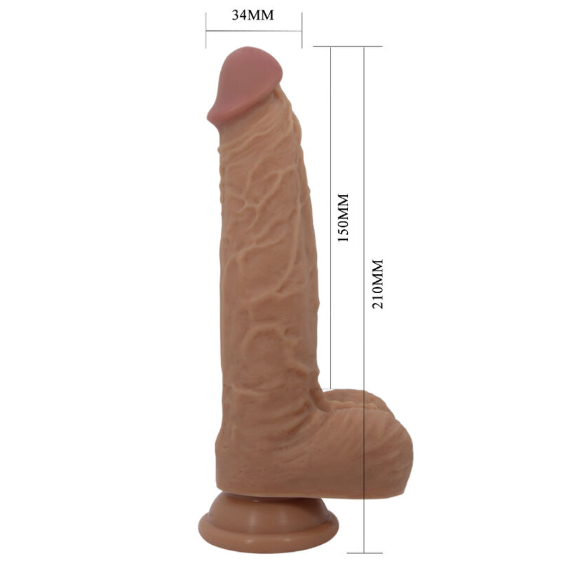PRETTY LOVE - JONATHAN SILICONE DILDO 3 VIBRATIONS + 3 INSERTION MEASUREMENTS REMOTE CONTROL 21 CM - Bild 5