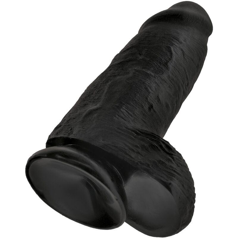 Alternative view of KING COCK - CHUBBY REALISTIC PENIS 23 CM BLACK
