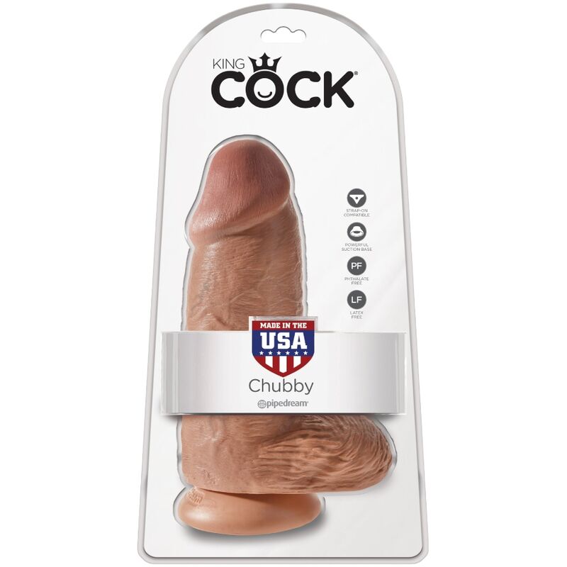 KING COCK - CHUBBY REALISTIC PENIS 23 CM CARAMEL - Bild 6