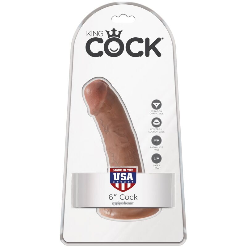 KING COCK - REALISTIC PENIS 15 CM CARAMEL - Bild 6