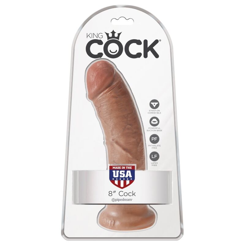 KING COCK - REALISTIC PENIS 19.5 CM CARAMEL - Bild 6