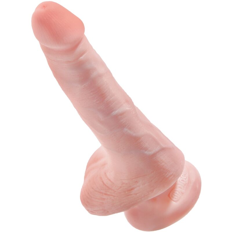 KING COCK - REALISTIC PENIS WITH BALLS 13.5 CM LIGHT - Bild 3