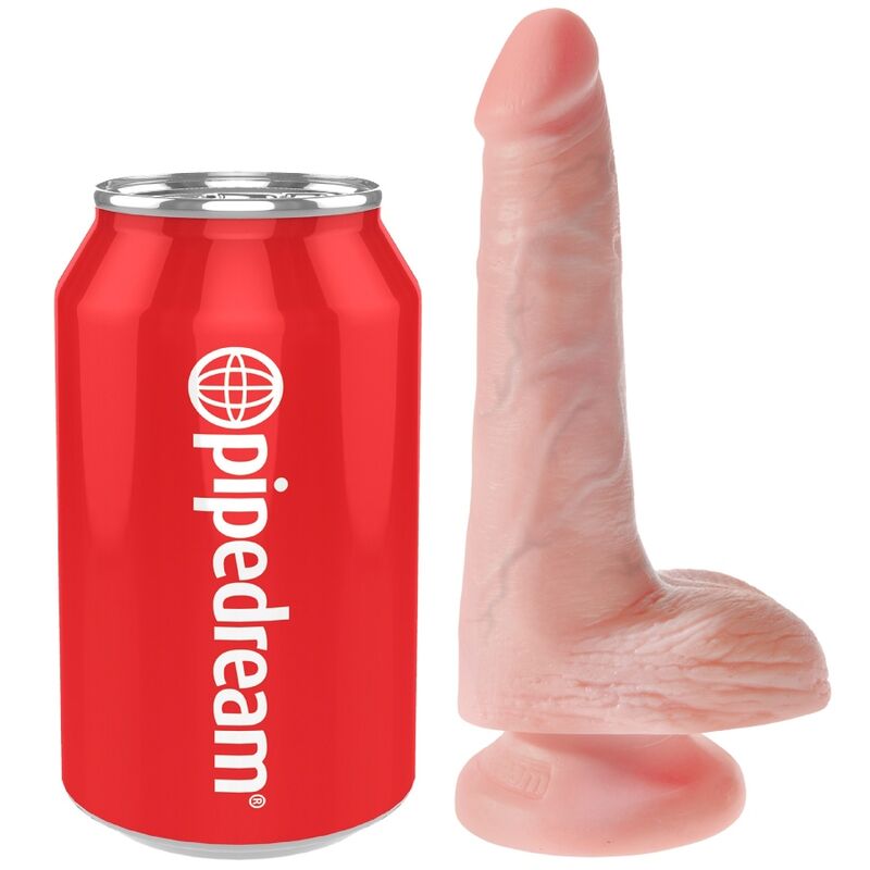 KING COCK - REALISTIC PENIS WITH BALLS 13.5 CM LIGHT - Bild 5
