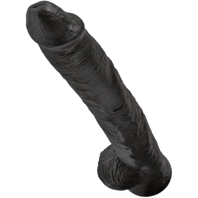 KING COCK - REALISTIC PENIS WITH BALLS 30.5 CM BLACK - Bild 4