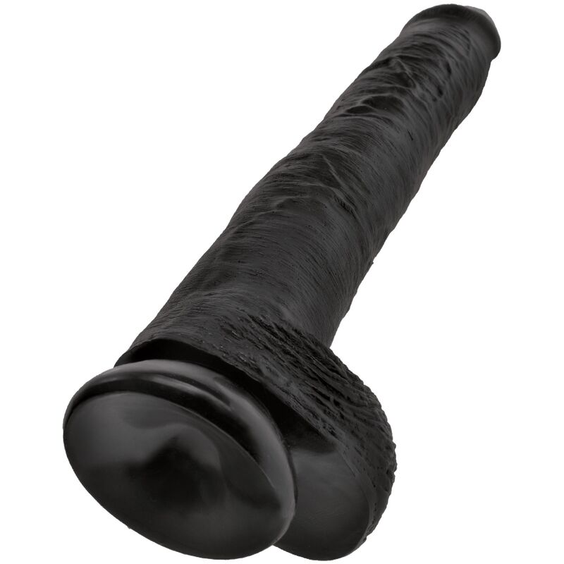 KING COCK - REALISTIC PENIS WITH BALLS 30.5 CM BLACK - Bild 5