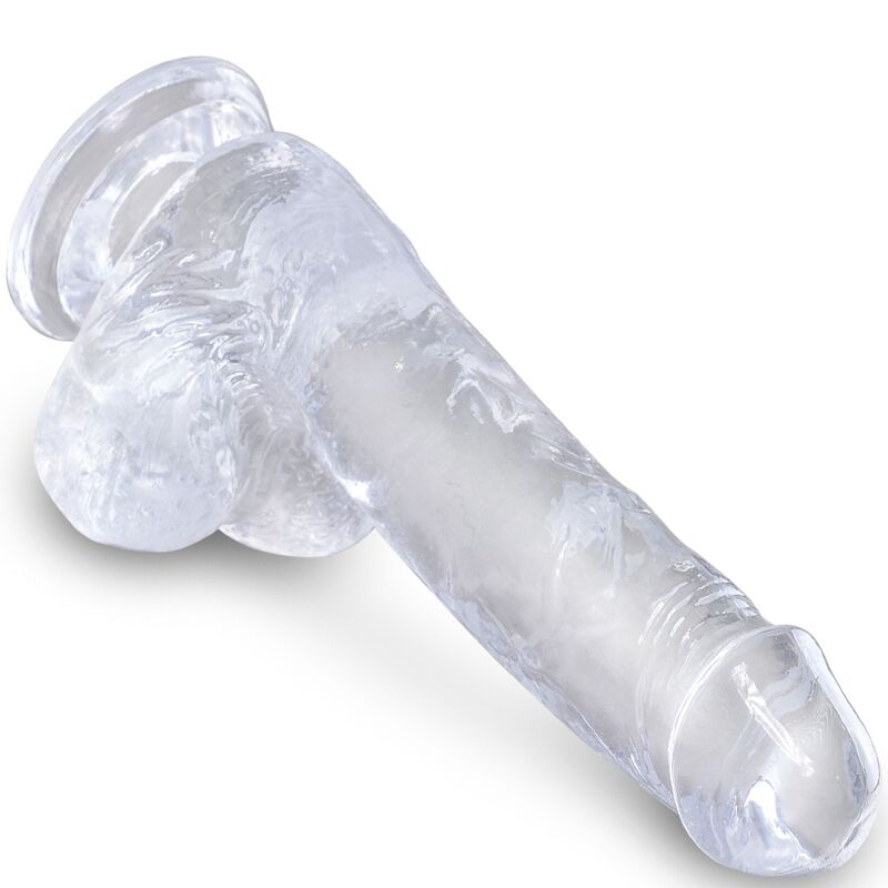 KING COCK - CLEAR REALISTIC PENIS WITH BALLS 13.5 CM TRANSPARENT - Bild 3