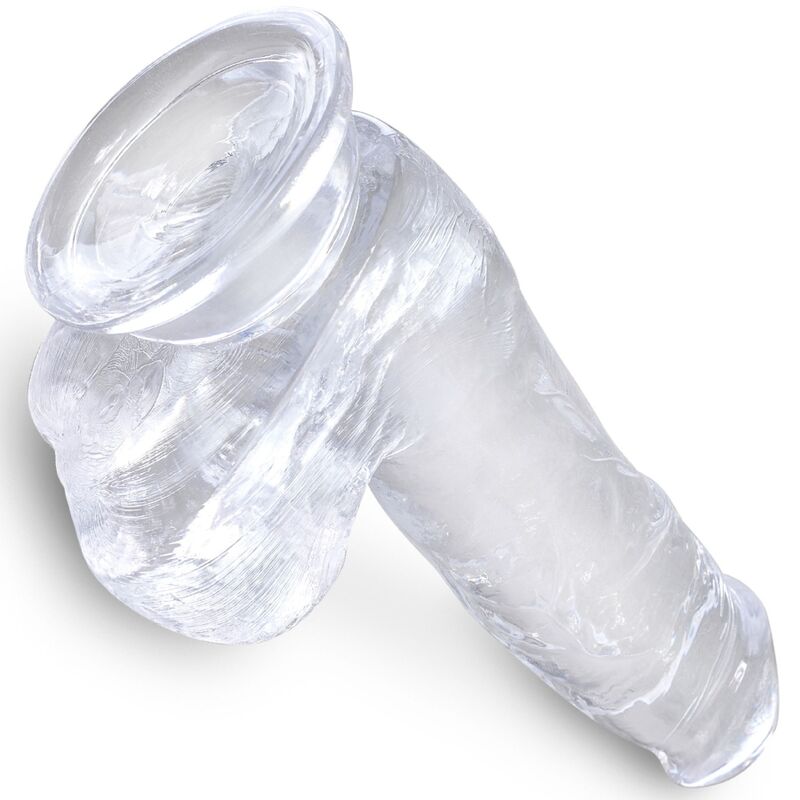 KING COCK - CLEAR REALISTIC PENIS WITH BALLS 13.5 CM TRANSPARENT - Bild 2