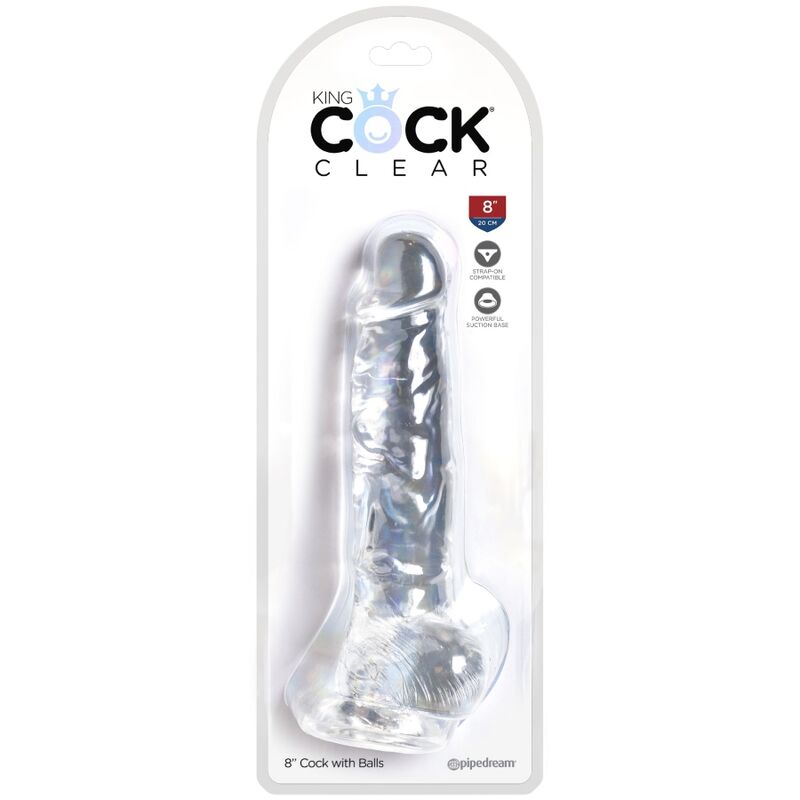 KING COCK - CLEAR REALISTIC PENIS WITH BALLS 16.5 CM TRANSPARENT - Bild 5