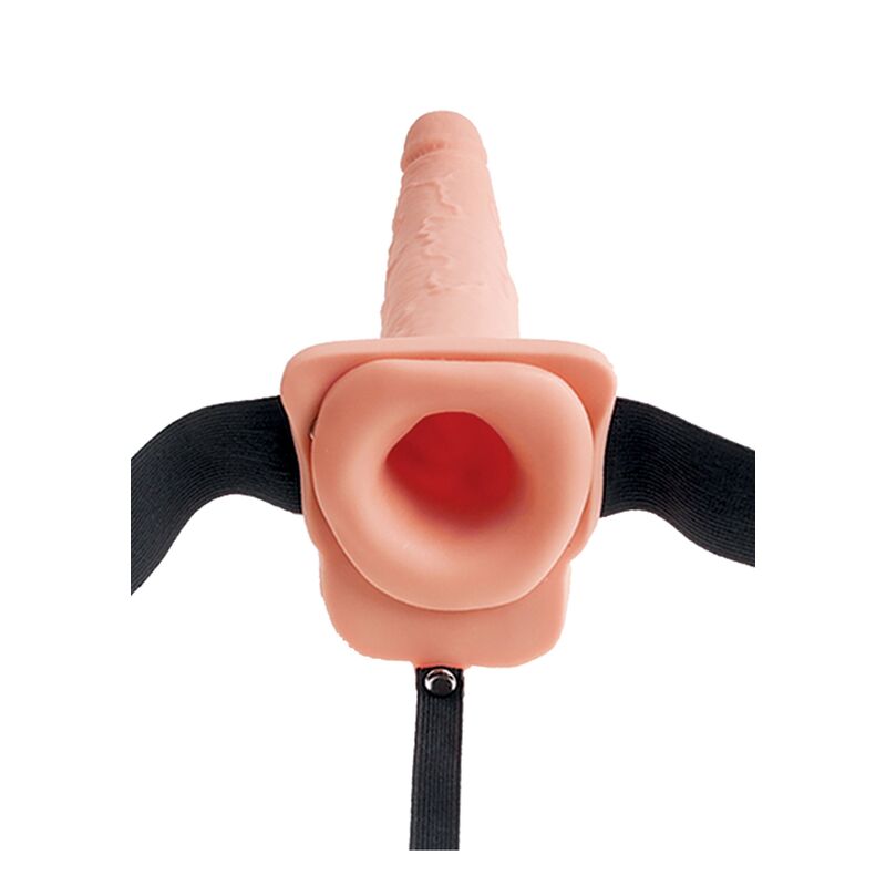 Alternative view of FETISH FANTASY SERIES - ADJUSTABLE HARNESS REALISTIC PENIS WITH BALLS SQUIRTING 19 CM