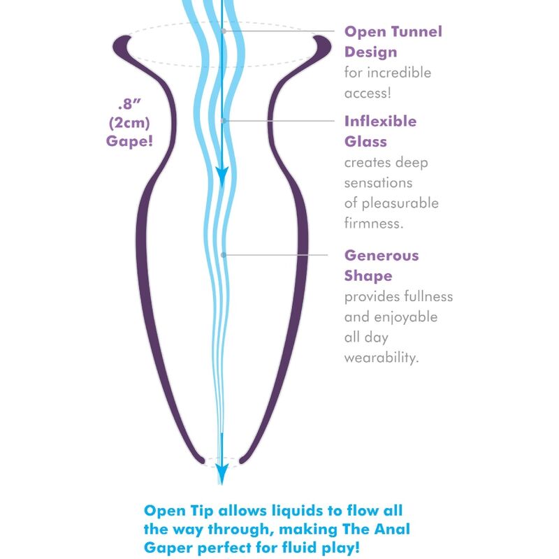 Alternative view of ANAL FANTASY ELITE COLLECTION - ANAL GAPER DILATOR FOR BEGINNERS CRYSTAL SIZE S
