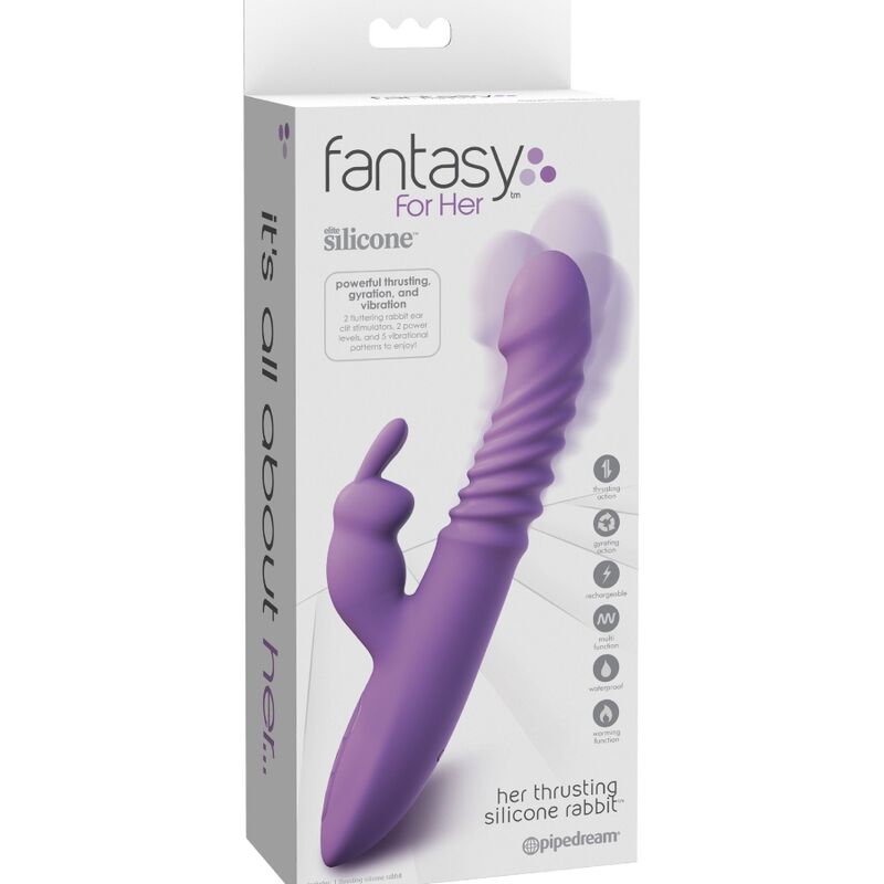 FANTASY FOR HER - RABBIT CLITORIS STIMULATOR WITH HEAT OSCILLATION AND VIBRATION FUNCTION VIOLET - Bild 5