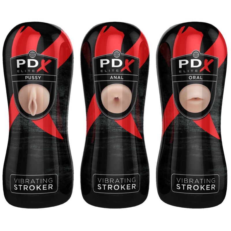 Alternative view of PDX ELITE - STROKER SET 12 UNITS: 6X VAGINA, 3X ANO, 3X MOUTH
