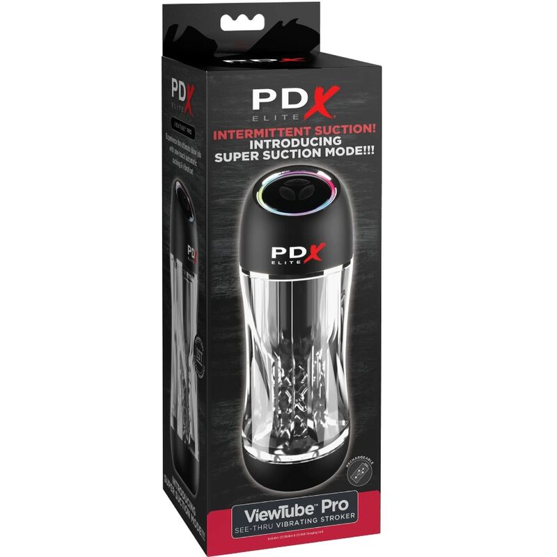 Alternative view of PDX ELITE - STROKER VIEWTUBE PRO VIBRATOR TRANSPARENT