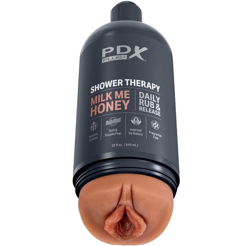 PDX PLUS - STROKER MASTURBATOR DISCRETE BOTTLE DESIGN MILK ME HONEY CANDY SHAMPOO - Bild 2