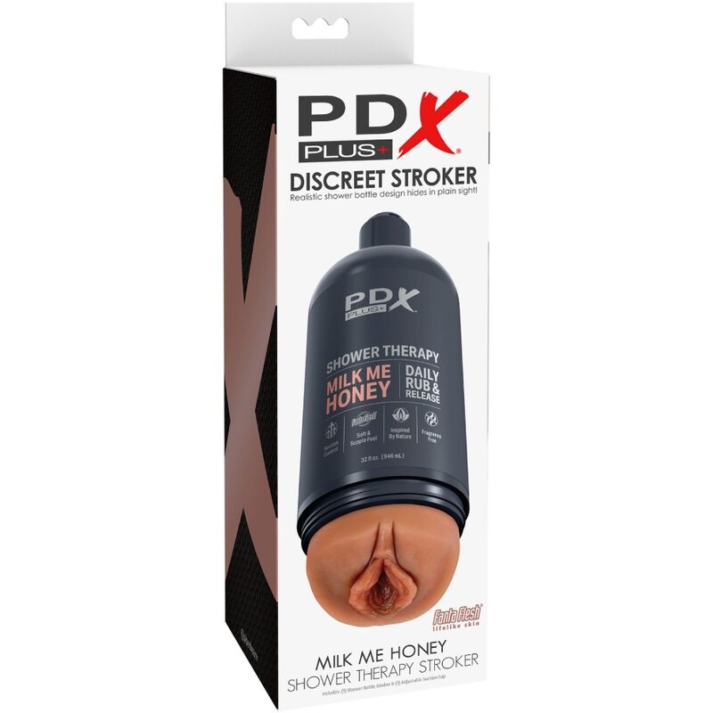 PDX PLUS - STROKER MASTURBATOR DISCRETE BOTTLE DESIGN MILK ME HONEY CANDY SHAMPOO - Bild 4