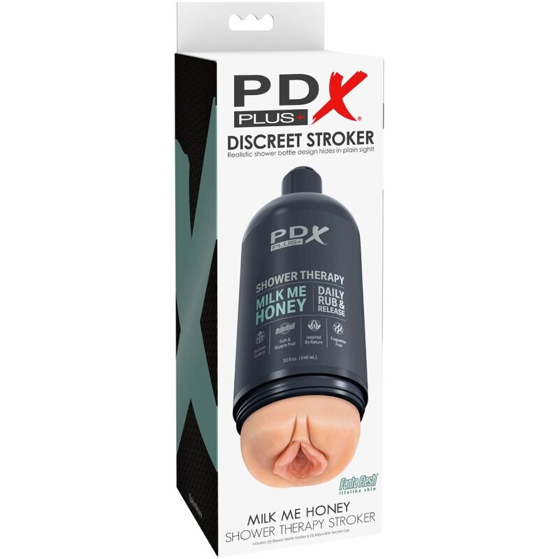 PDX PLUS - STROKER MASTURBATOR DISCREET DESIGN OF MILK ME HONEY SHAMPOO BOTTLE - Bild 6