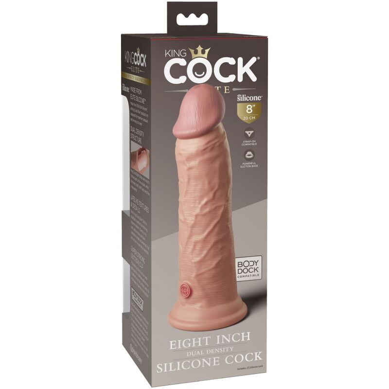 KING COCK - ELITE REALISTIC SILICONE DILDO 20.3 CM - Bild 5