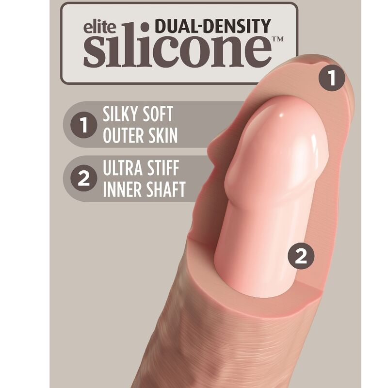 KING COCK - ELITE REALISTIC SILICONE DILDO 25.4 CM - Bild 5