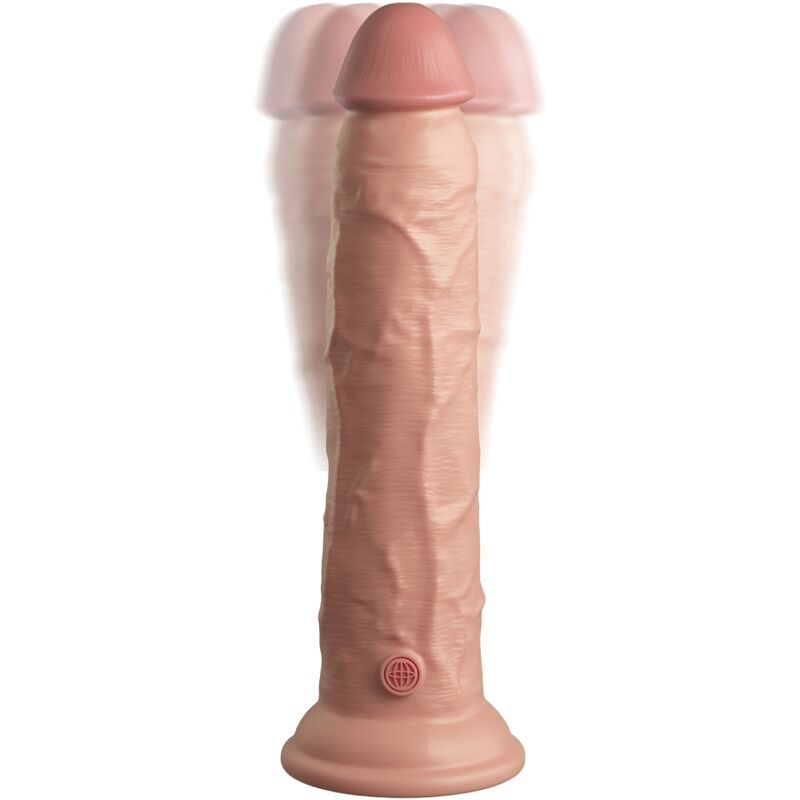 KING COCK - ELITE REALISTIC DILDO VIBRATOR & SILICONE REMOTE CONTROL 23 CM - Bild 3