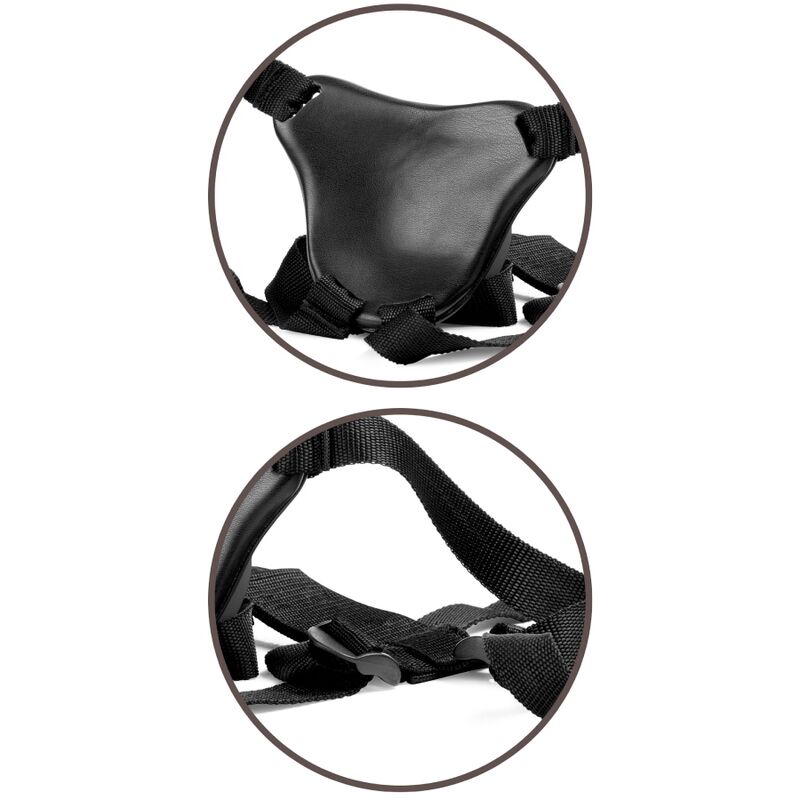 KING COCK - ELITE DELUXE ADJUSTABLE HARNESS KIT RING WITH TESTICLES & DILDO 20.3 CM - Bild 9