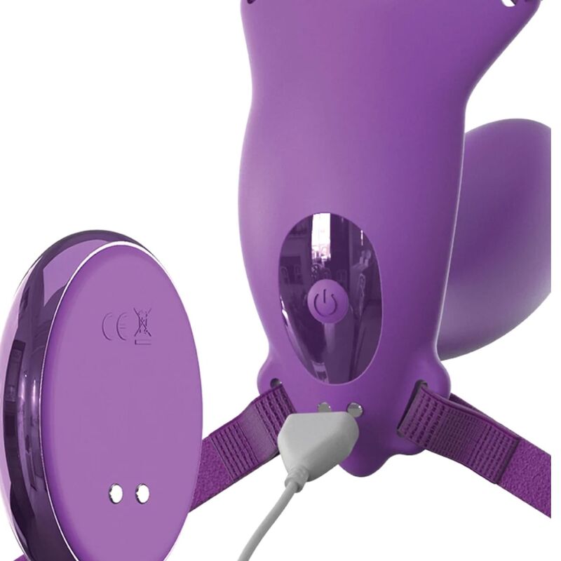 FANTASY FOR HER - BUTTERFLY HARNESS G-SPOT WITH VIBRATOR, RECHARGEABLE & REMOTE CONTROL VIOLET - Bild 3