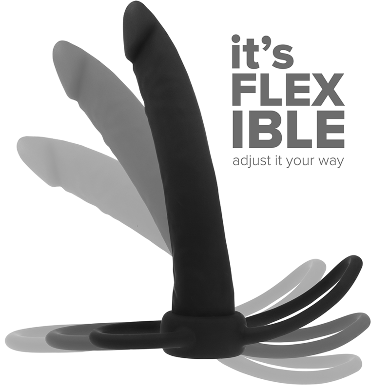 MYTHOLOGY - COBI ONYX ANAL DILDO WITH COCK AND TESTICLE RING 13 SILICONE CM - Bild 6