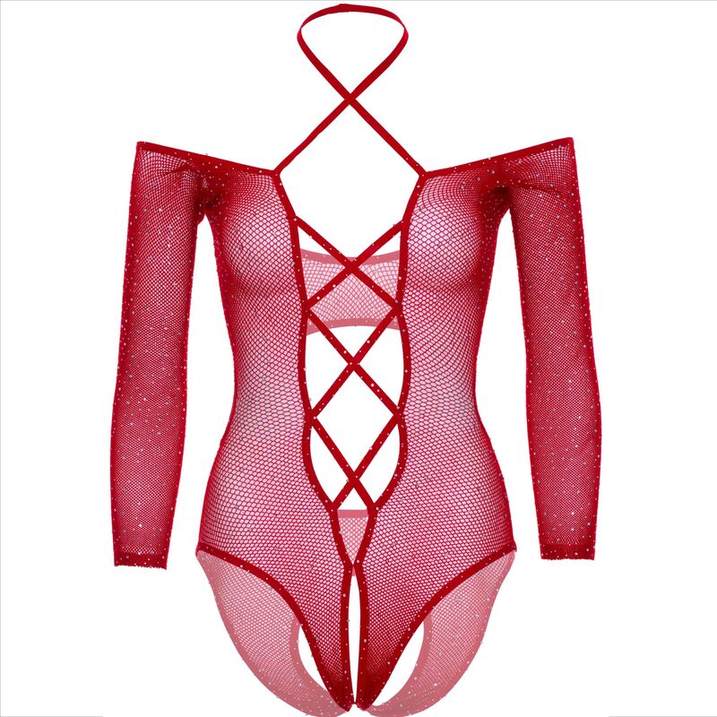 LEG AVENUE - BODY CROTHLESS WITH GLOSS RED - Bild 9