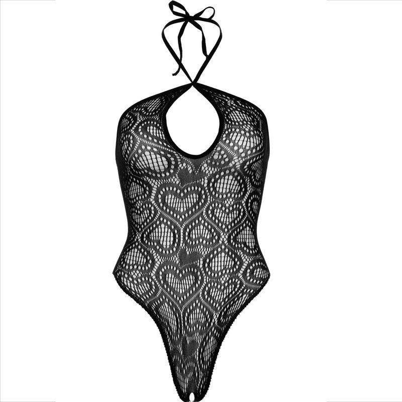 Alternative view of LEG AVENUE - BODY SEAMLESS HALTER NECK BLACK