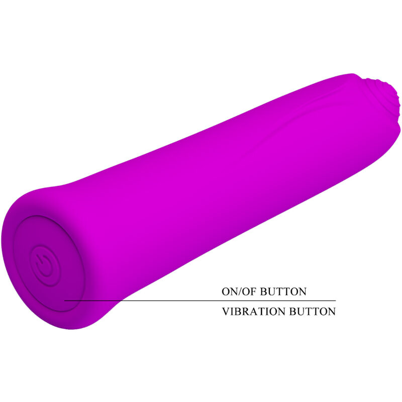 PRETTY LOVE - CURTIS MINI SUPER POWER VIBRATOR 12 VIOLET SILICONE VIBRATIONS - Bild 4