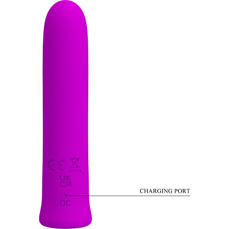 PRETTY LOVE - CURTIS MINI SUPER POWER VIBRATOR 12 VIOLET SILICONE VIBRATIONS - Bild 3
