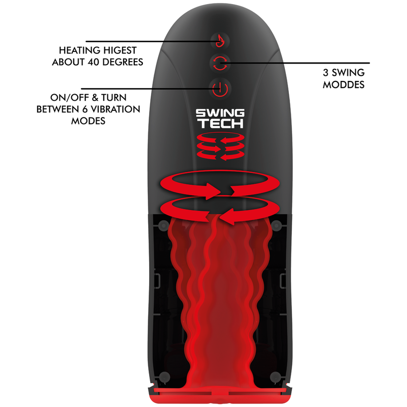 Alternative view of JAMYJOB - SWING-R HEATING EFFECT, SWING TECH AND VIBRATION MASTURBATOR