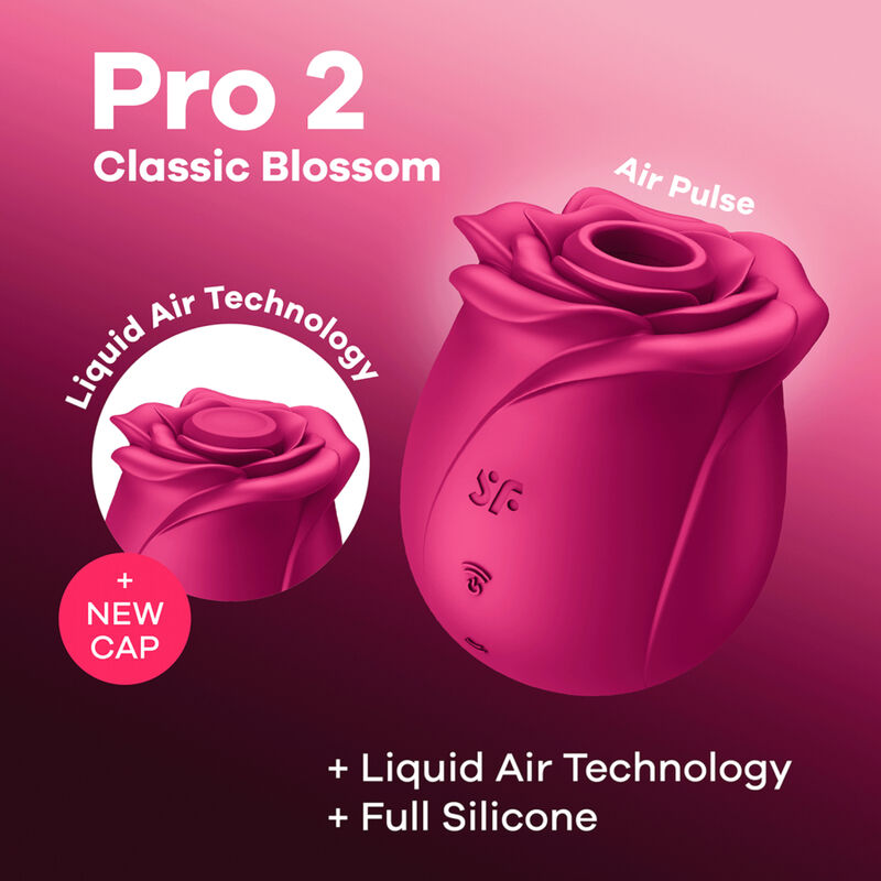 SATISFYER - AIR PULSE PRO 2 CLASSIC BLOSSOM VIBRATOR - Bild 8