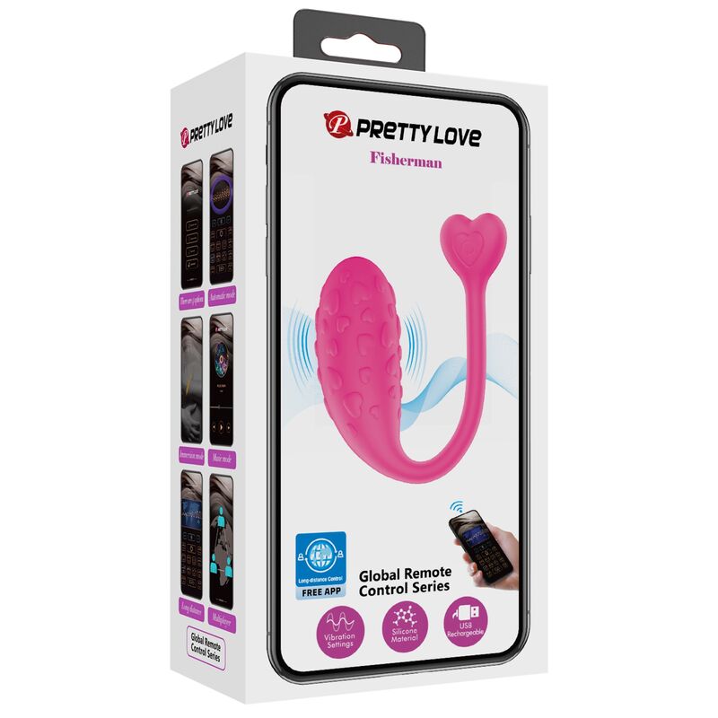 PRETTY LOVE - APP CONTROLLED PINK FISHER VIBRATING EGG - Bild 7