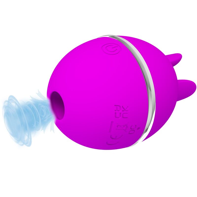 Alternative view of PRETTY LOVE - GEMINI BALL PURPLE ROUND SILICONE VIBRATOR