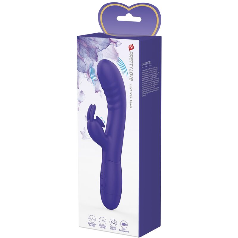 PRETTY LOVE - CERBERUS YOUTH VIOLET RABBIT VIBRATOR - Bild 9