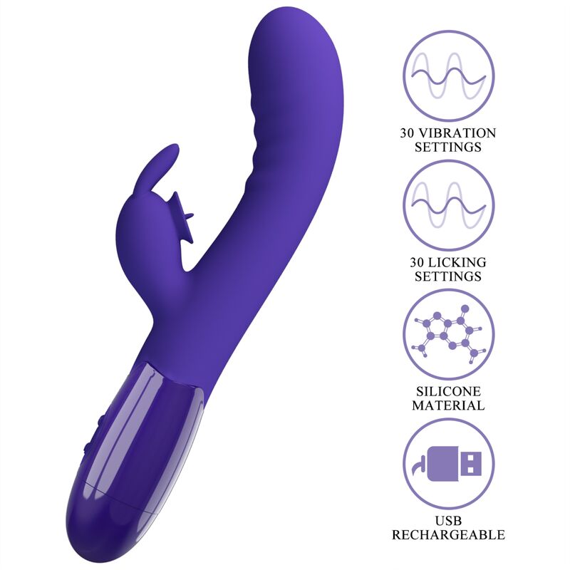 PRETTY LOVE - CERBERUS YOUTH VIOLET RABBIT VIBRATOR - Bild 8