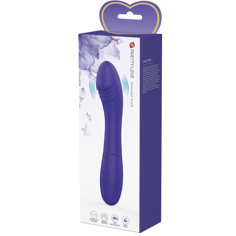PRETTY LOVE - ELEMENTAL YOUTH VIOLET VIBRATOR DILDO - Bild 7