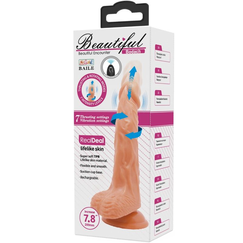 BAILE - BODACH REALISTIC VIBRATOR WITH REMOTE CONTROL SUCTION CUP - Bild 7