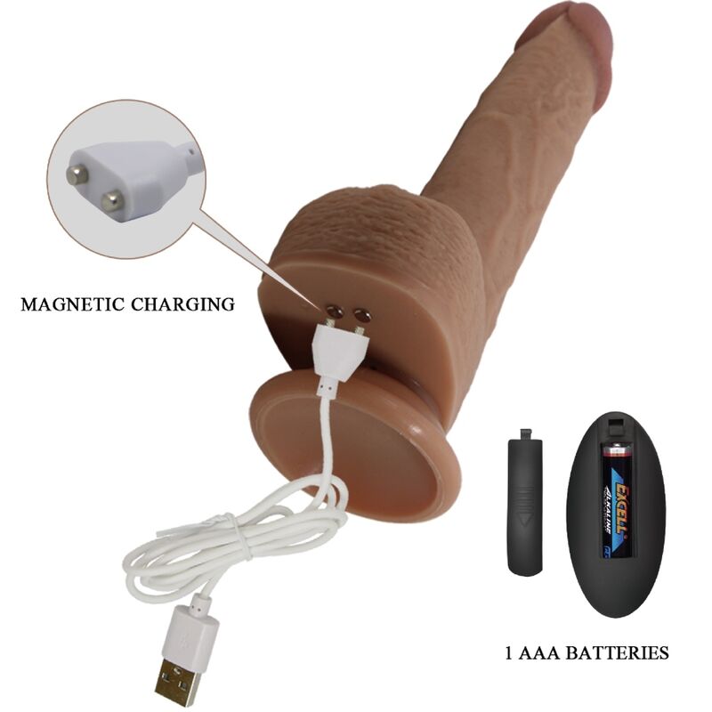 PRETTY LOVE - TOMMY REALISTIC DILDO VIBRATOR 22.5 CM - Bild 5