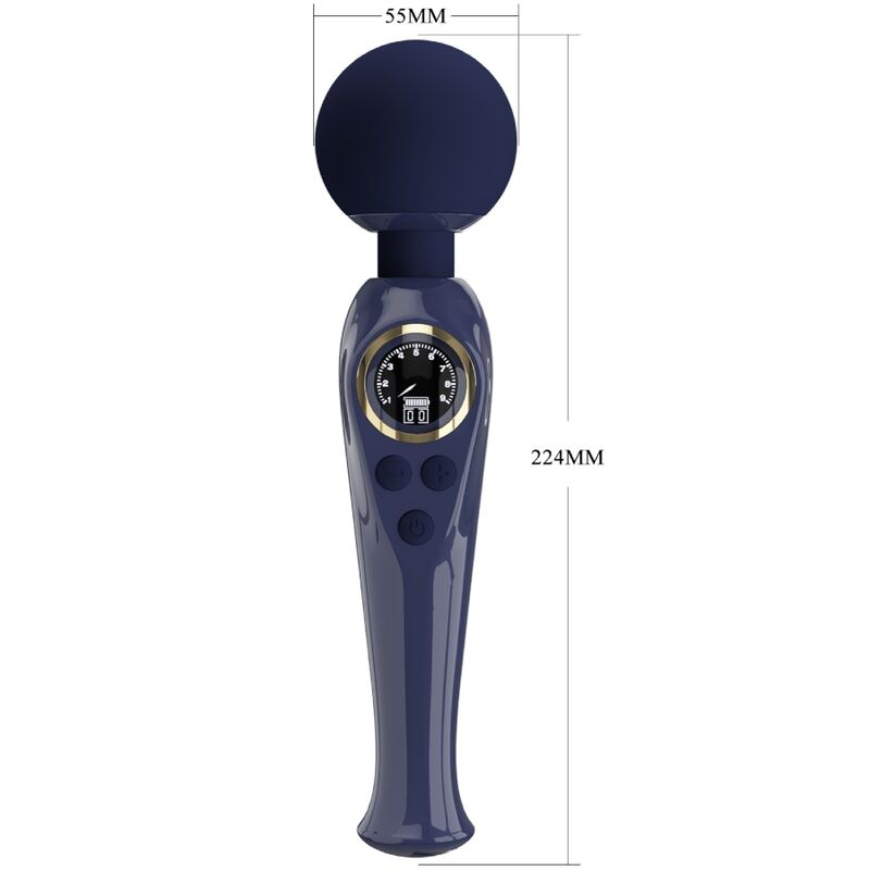 PRETTY LOVE - SKYLER VIBRATOR WAND BLUE - Bild 5