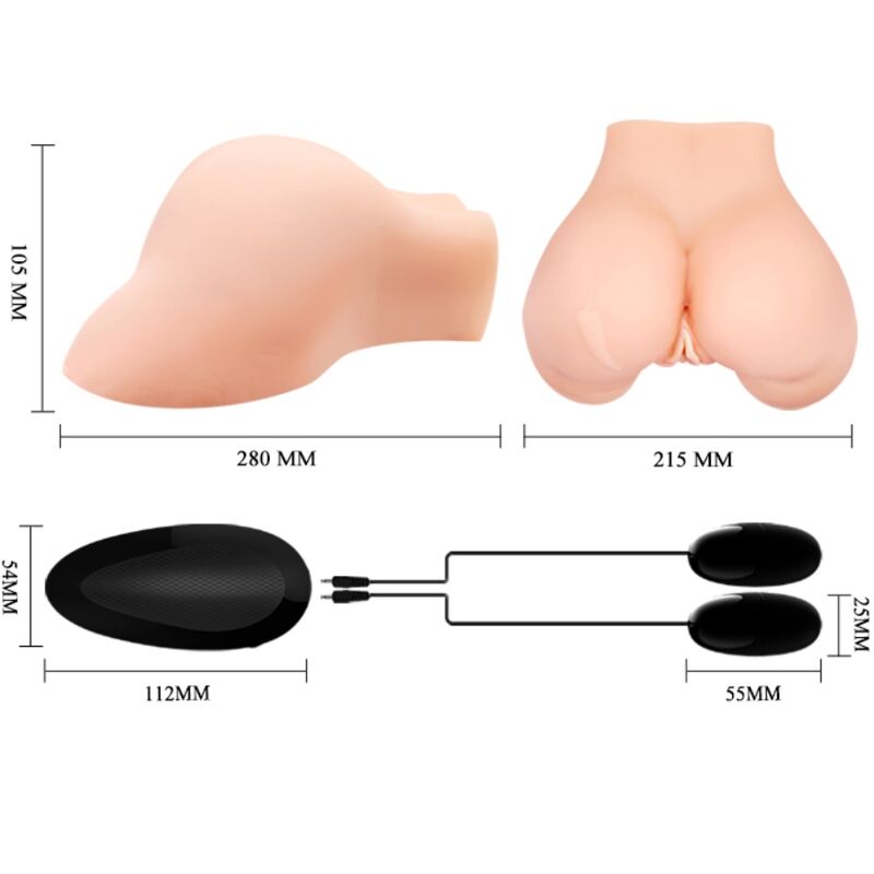 CRAZY BULL - VAGINA AND ANUS WITH REALISTIC MESH WITH VIBRATION - Bild 11
