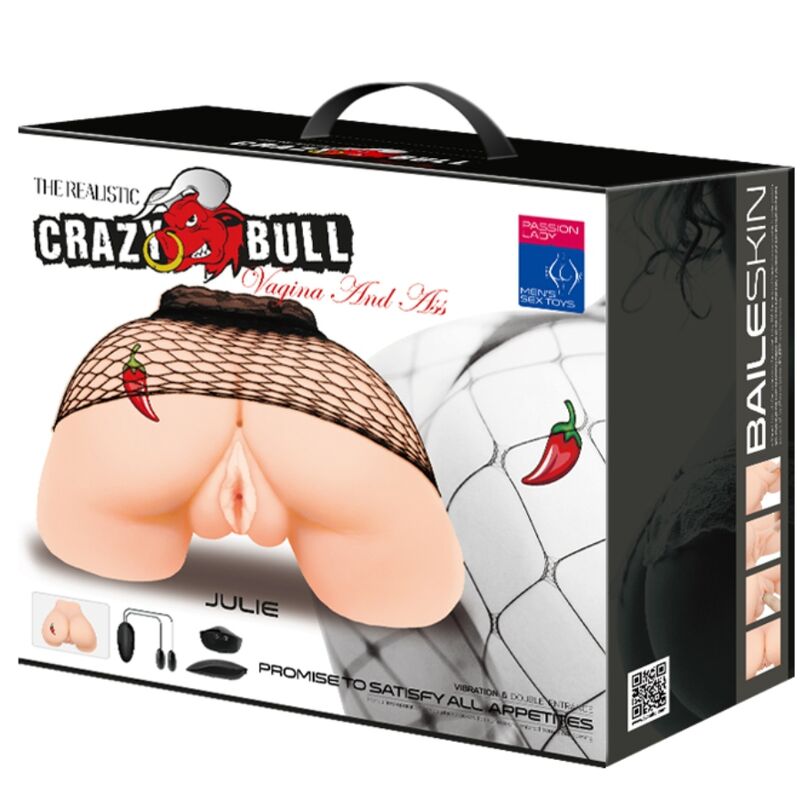 Alternative view of CRAZY BULL - VAGINA AND ANUS WITH REALISTIC MESH WITH VIBRATION