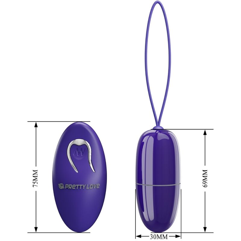 PRETTY LOVE - SELKIE YOUTH MINI VIBRATING EGG VIOLET REMOTE CONTROL - Bild 7