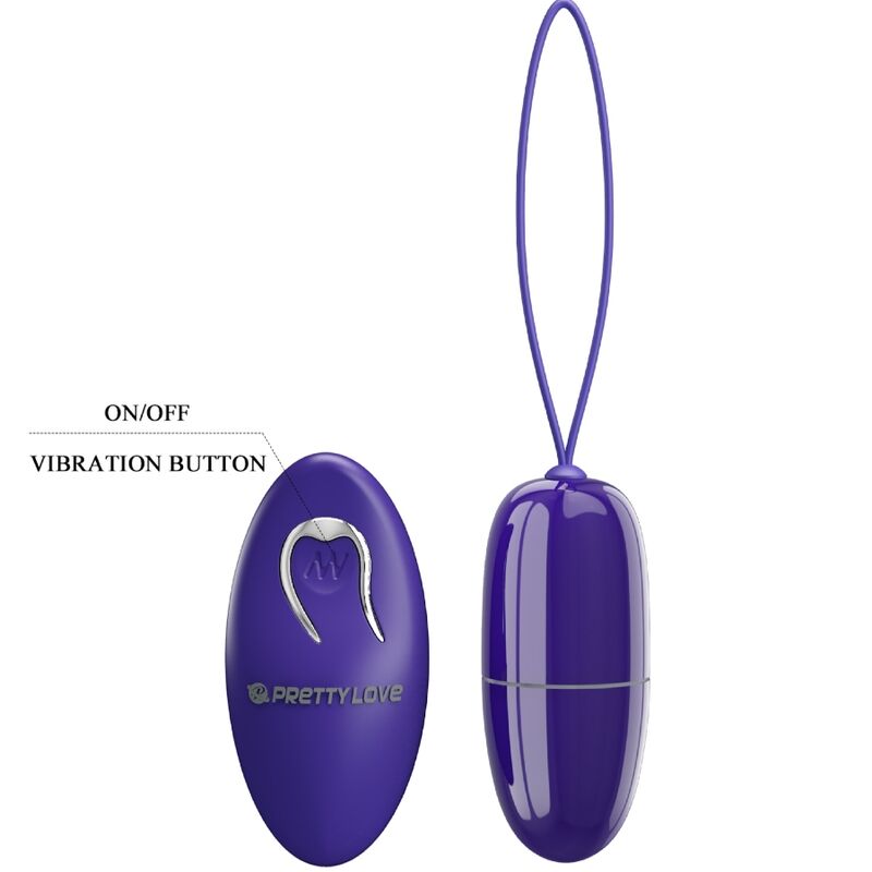 PRETTY LOVE - SELKIE YOUTH MINI VIBRATING EGG VIOLET REMOTE CONTROL - Bild 6