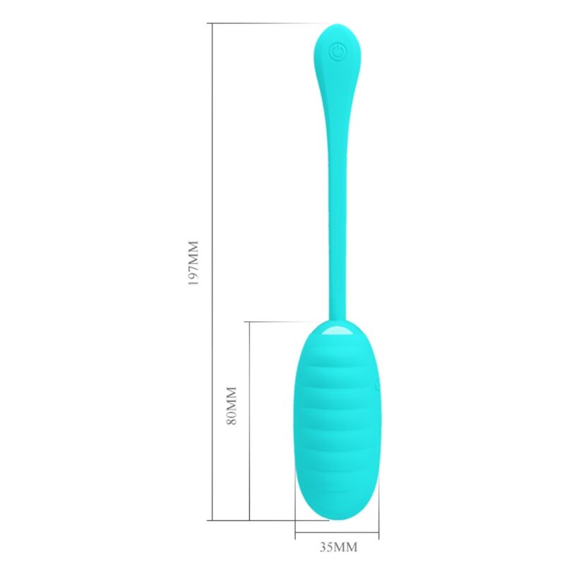 PRETTY LOVE - KIRK RECHARGEABLE VIBRATING EGG LIGHT GREEN - Bild 8