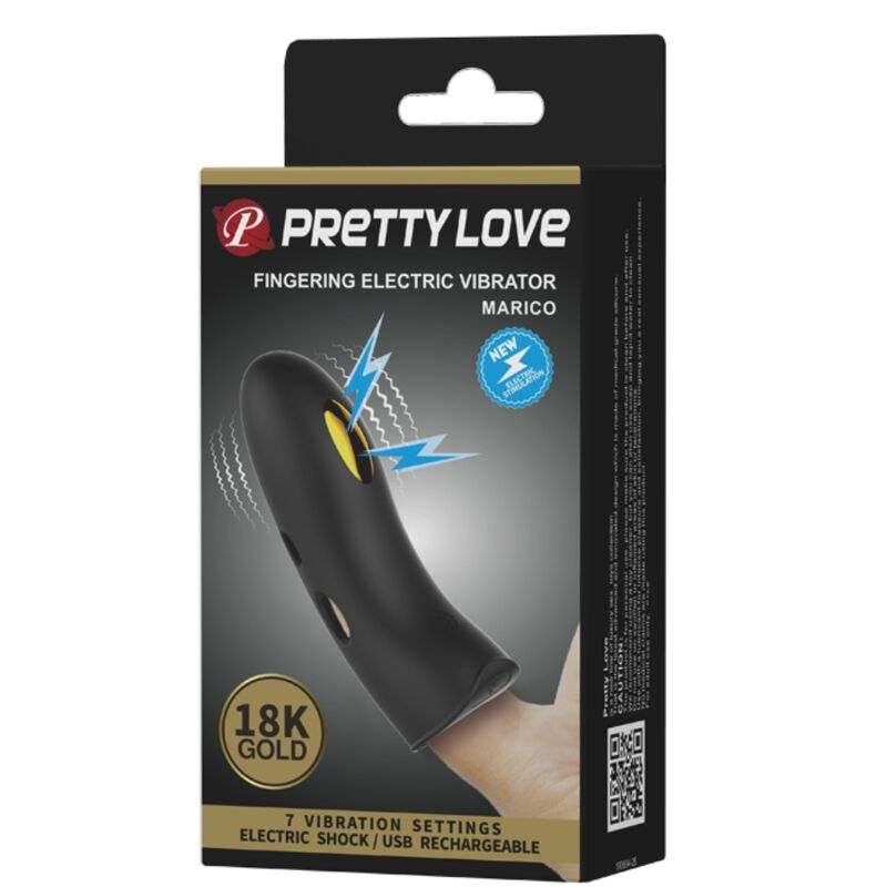 Alternative view of PRETTY LOVE - MARICO BLACK ELECTRO-STIMULATOR FINGER COVER