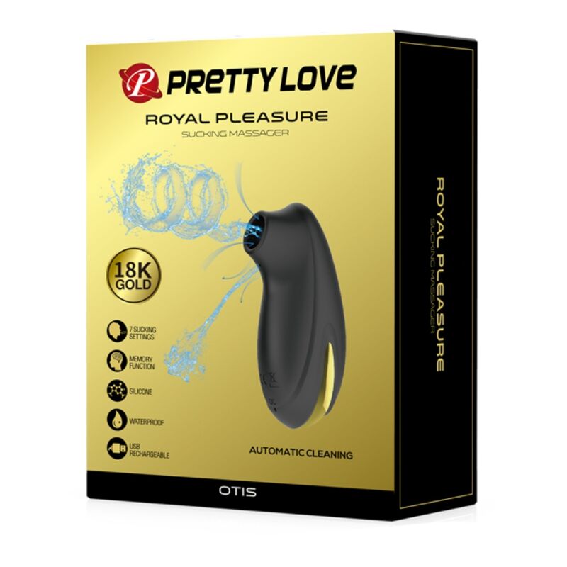 PRETTY LOVE - LUXURY RECHARGEABLE SUCTION MASSAGER BLACK - Bild 5