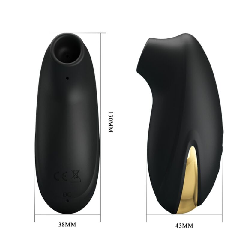 PRETTY LOVE - LUXURY RECHARGEABLE SUCTION MASSAGER BLACK - Bild 4