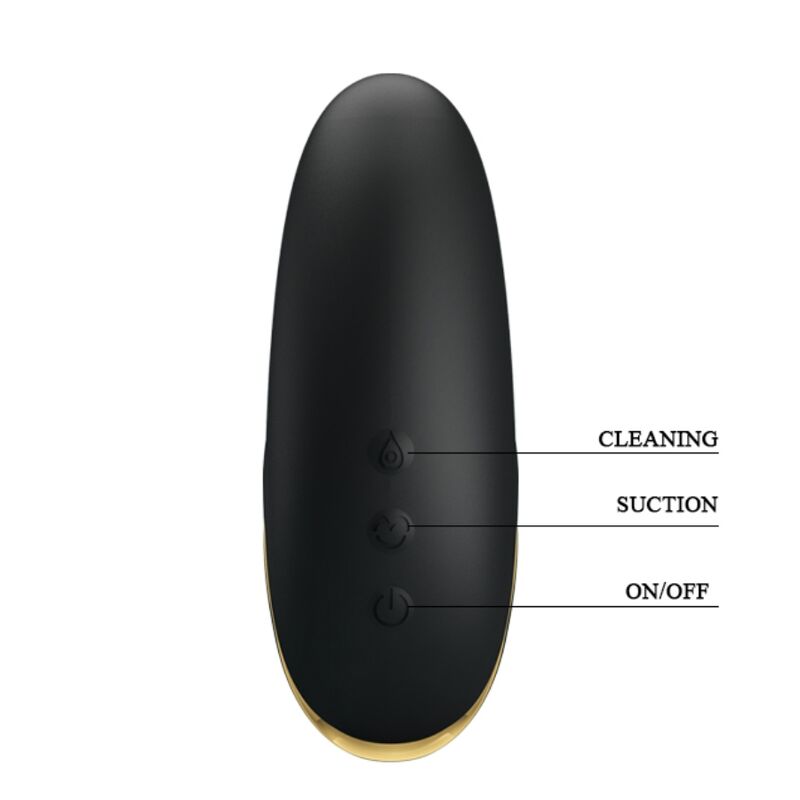 PRETTY LOVE - LUXURY RECHARGEABLE SUCTION MASSAGER BLACK - Bild 3