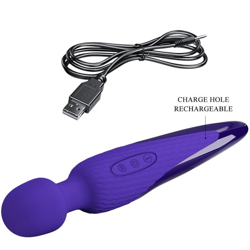 PRETTY LOVE - ANTONY YOUTH WAND VIBRATOR VIOLET HEAT EFFECT - Bild 7